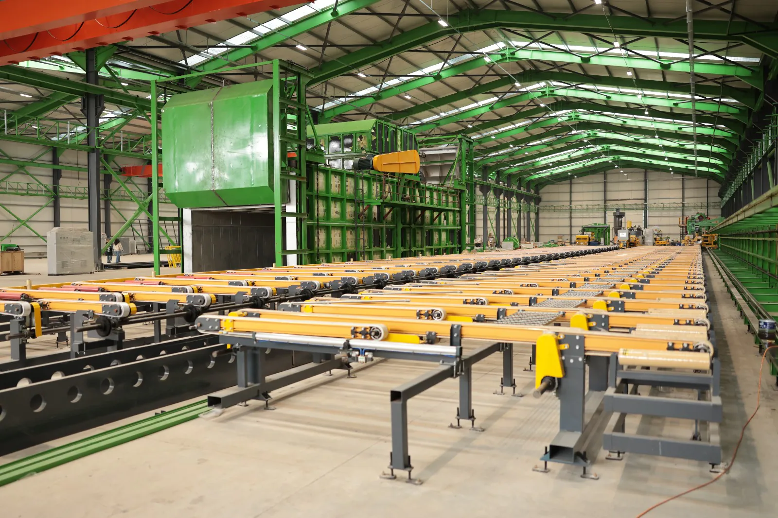 Greenal Aluminium tesis içi üretim alanı